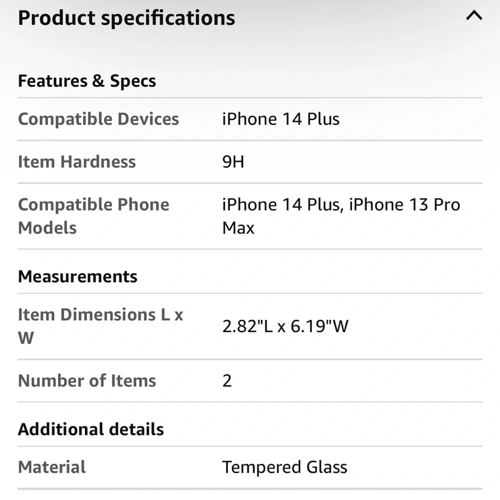 Spigen screen protector iPhone 14 Plus 13 pro max 2 PACK TEMPERED GLASS NEW!